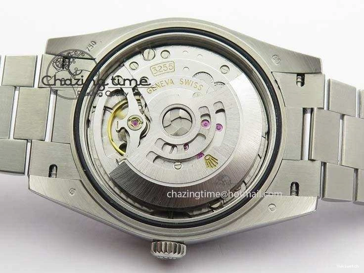 1:1 Bracelet Day-Date Dial Ice Noob Edition A3255 40mm SS on 228206 SS Textured Blue Best 0405